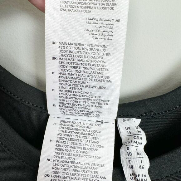 ADIDAS | Always Original Two in One Black Cutout Dress Women’s Size Medium - Picture 12 of 13